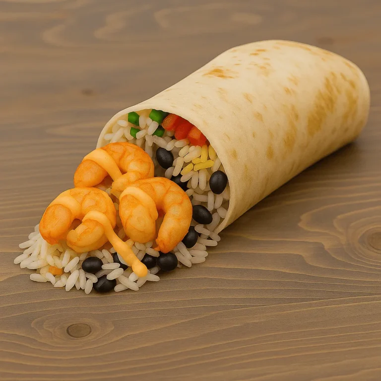 Bang shrimp burrito (truck style)