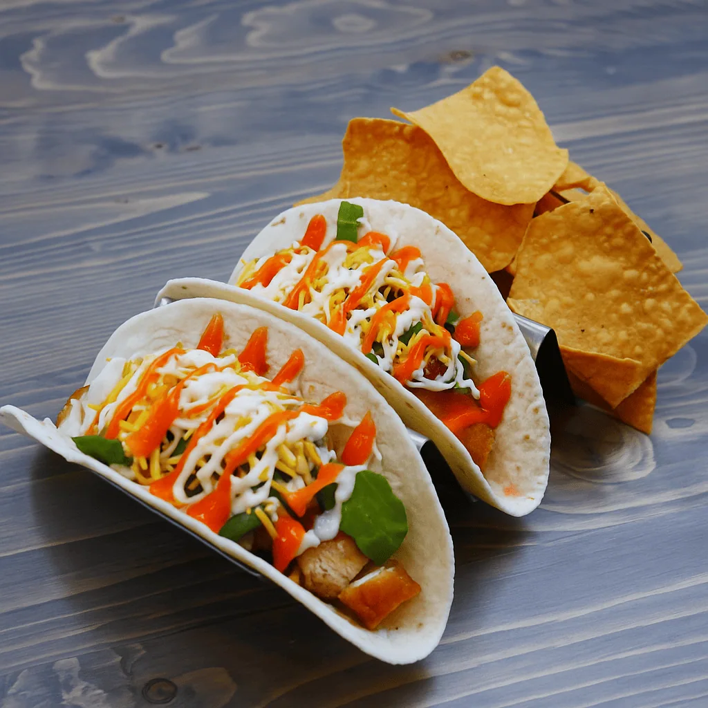 Buffalo chicken (tacos truck style)