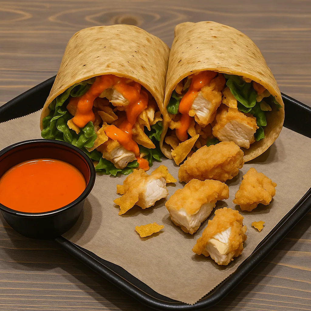 Buffalo chicken wrap