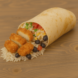 Chicken burrito (truck style) 3