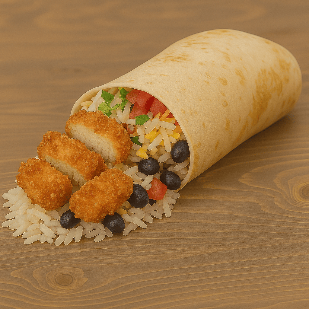 Chicken burrito (truck style) 3