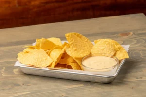 Chips with queso
