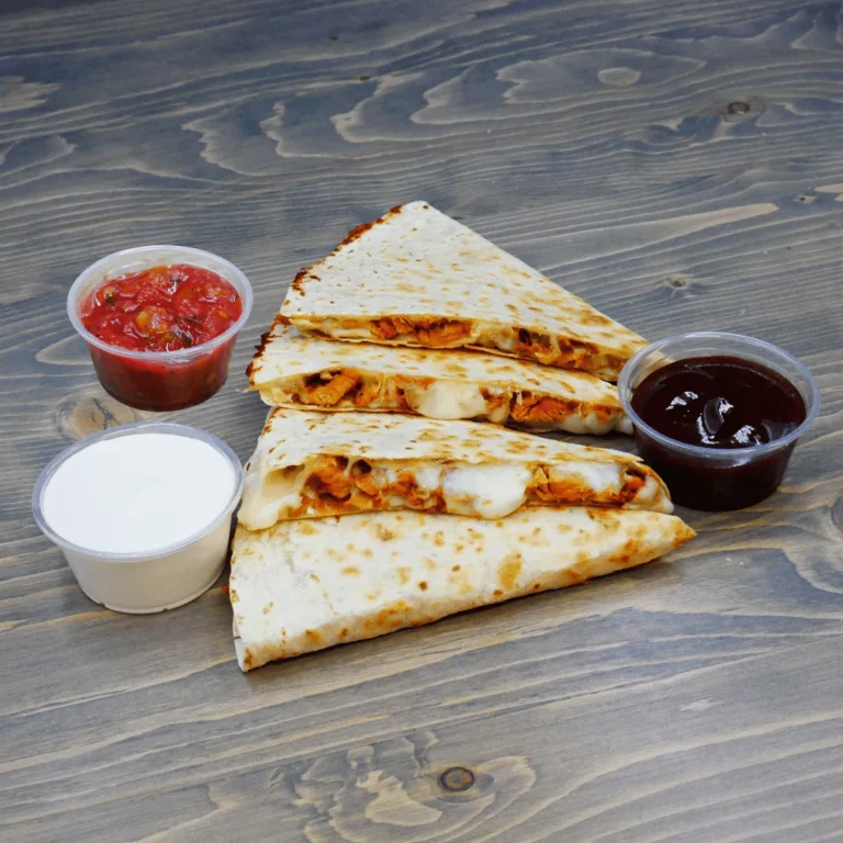 Crack bbq chicken quesadilla