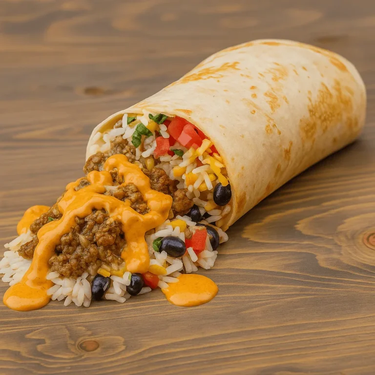 Southwest chipotle beef burrito (truck style)