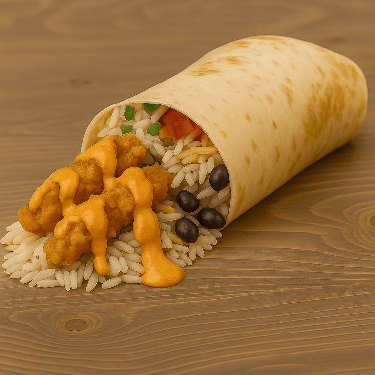 Southwest chipotle chicken burrito (truck style)
