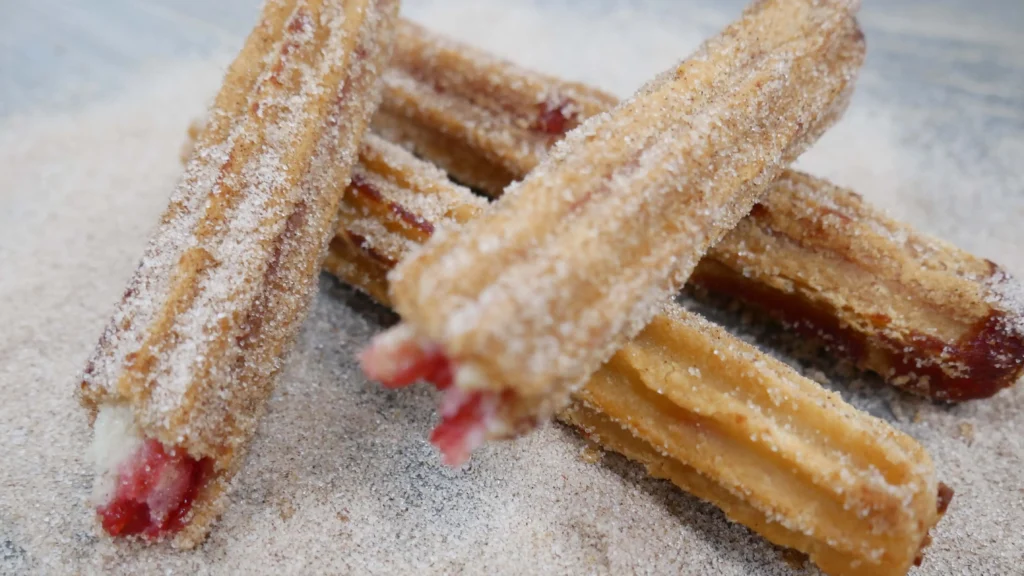 Strawberry churros