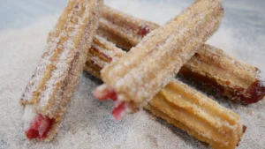Strawberry churros