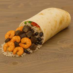 Surf n turf burrito (truck style)
