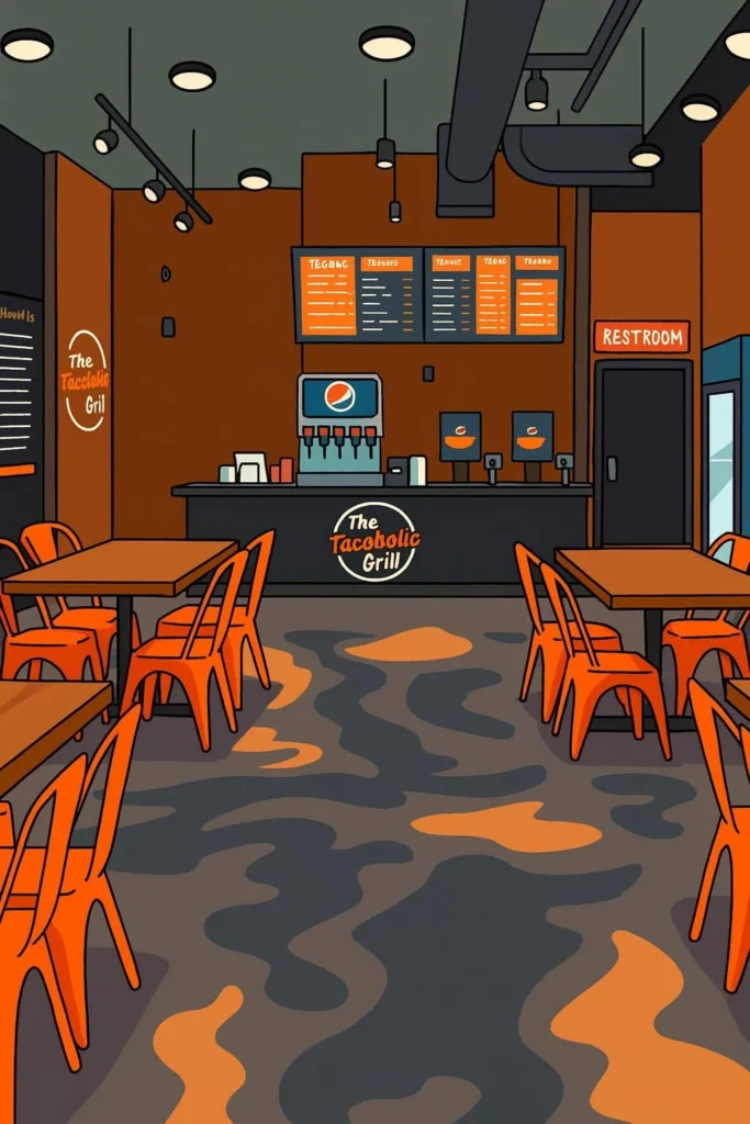 Tacoholics grill interior art