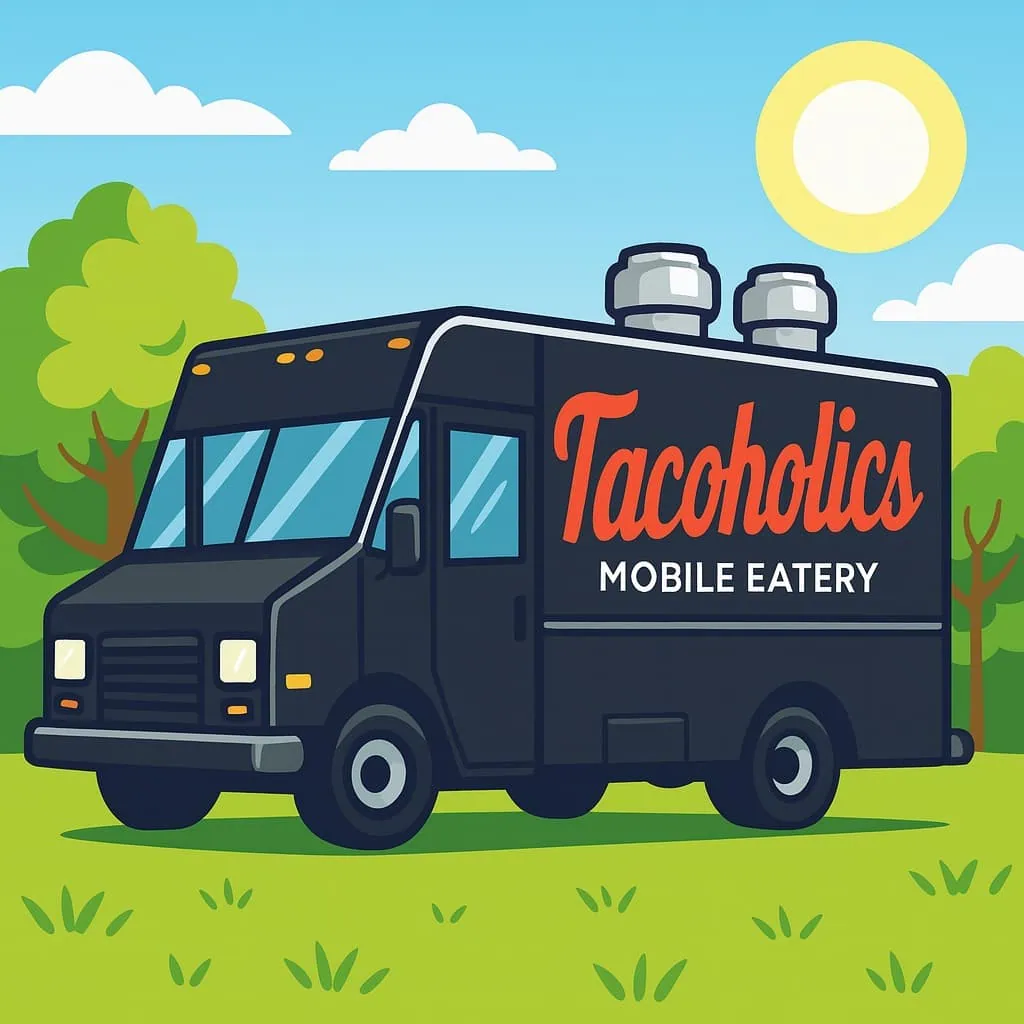 Tacoholics truck cartoon