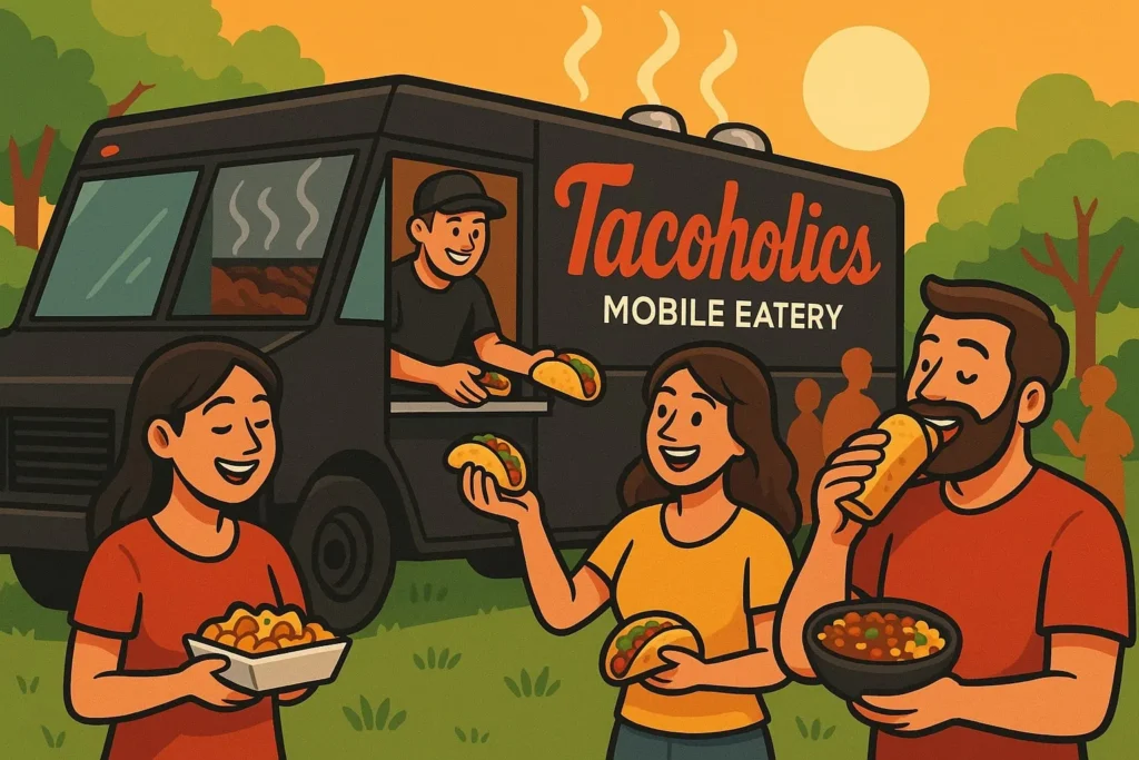 Tacoholics truck illustration